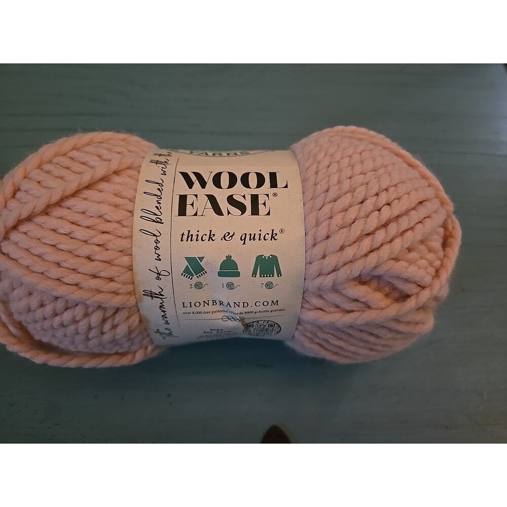 Lion Brand Wool-Ease Thick & Quick Yarn Rouge Color 6oz/170g 106yds/97m Bulky#6 - Picture 2 of 6